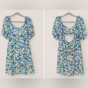 Kori Polka Dot Dress with Tie Back Detail